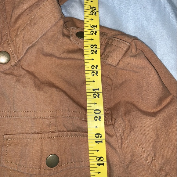 Chocolate USA hooded field utility jacket pockets cotton lightweight size large - Picture 4 of 6